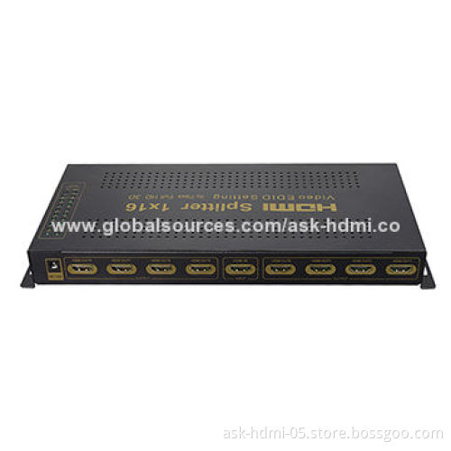 1x16 HDMI Splitter with Video EDID Management Support Full HD 3D, Project House